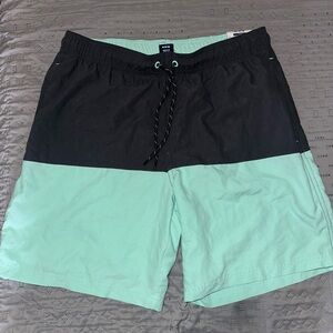 George Black and Mint Board Shorts size M